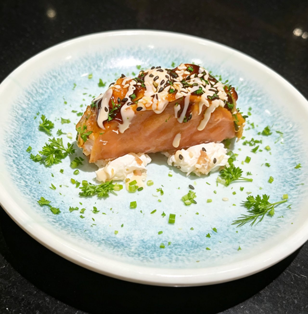 taco salmon picante